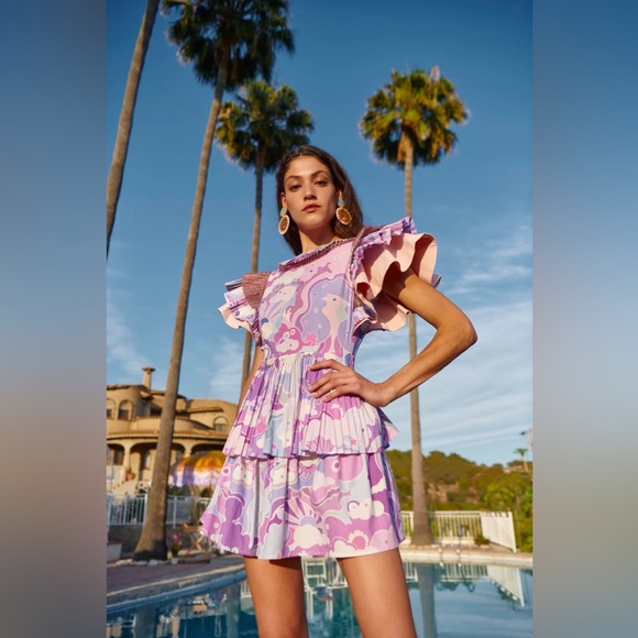 CeliaB B Ara derby spring Easter Dress // Pink Purple Medium - Picture 2 of 13